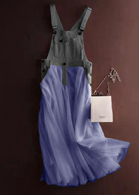 Anita - Vestido Peto Tul Denim
