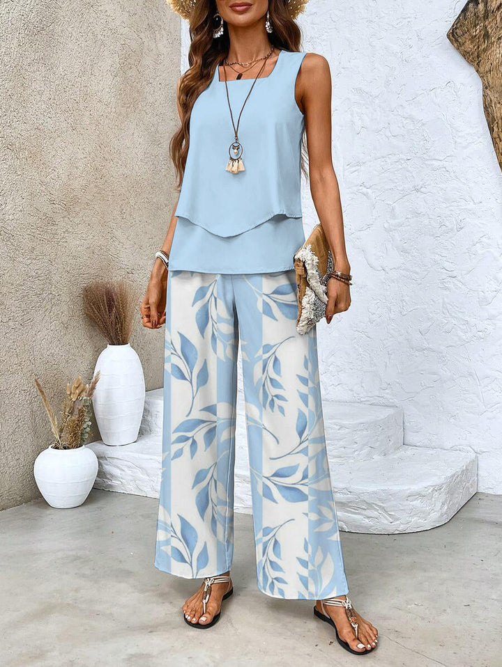 Evangelina - Conjunto Dos Piezas Azul Cielo