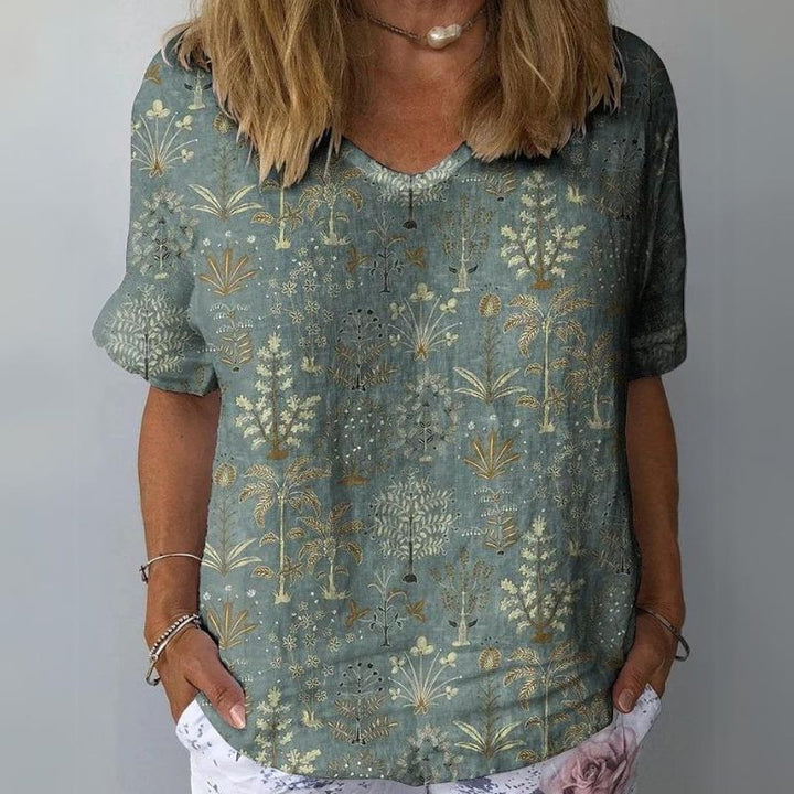Ilma - Blusa Botánica Vintage