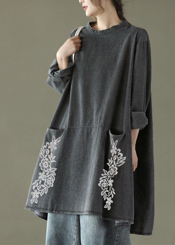 Ambar - Vestido Denim Oversize Bolsillos