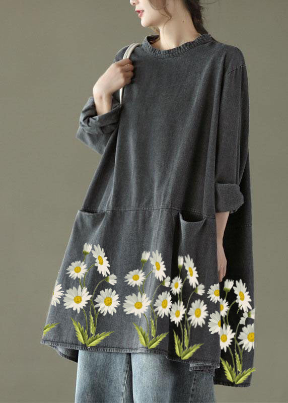 Ambar - Vestido Denim Oversize Bolsillos