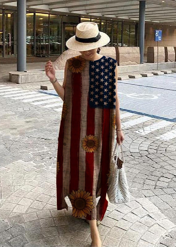 Alberta - Vestido Maxi Sin Mangas Oversize
