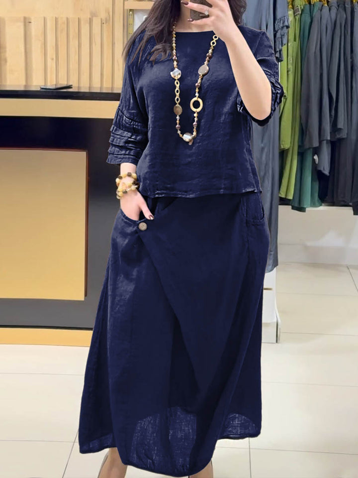 Zoraida - Conjunto Blusa y Falda