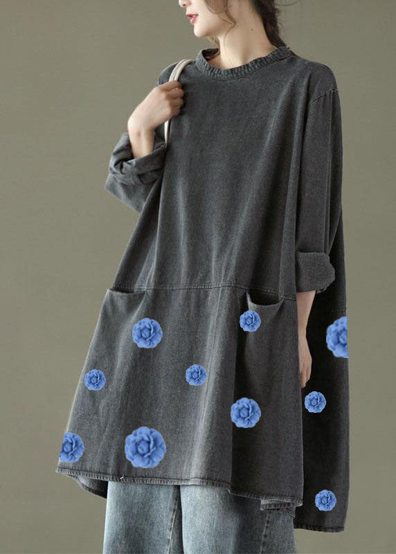 Ambar - Vestido Denim Oversize Bolsillos