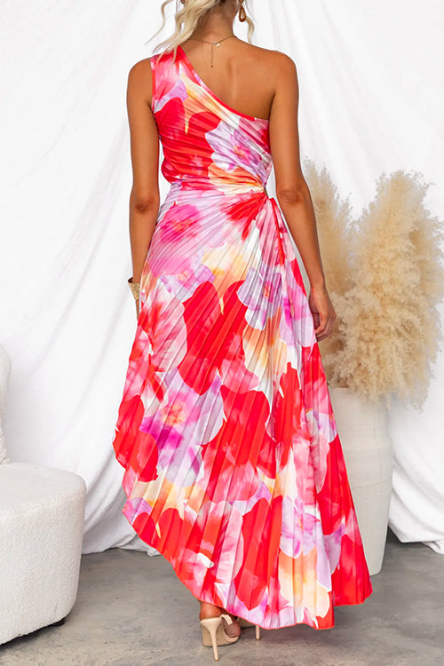Amalia - Vestido Maxi Floral Un Hombro