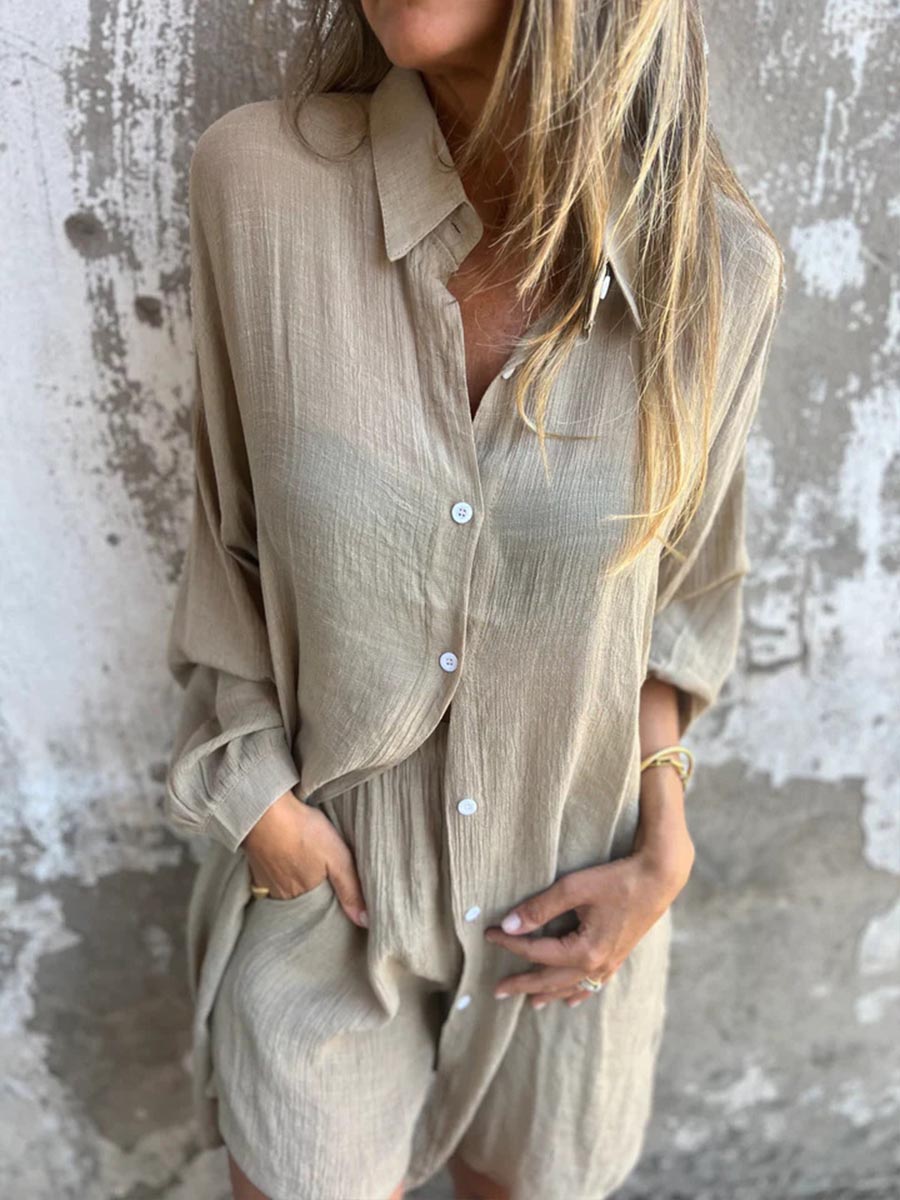 Emérita - Conjunto Camisa Larga y Short