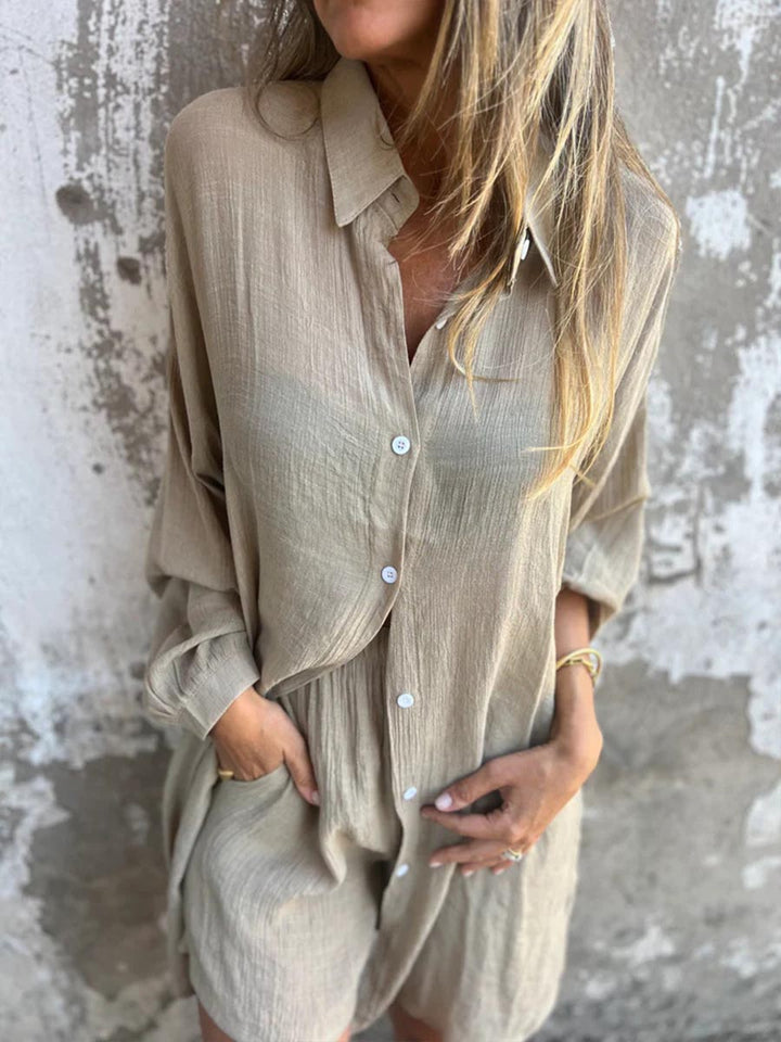 Emérita - Conjunto Camisa Larga y Short