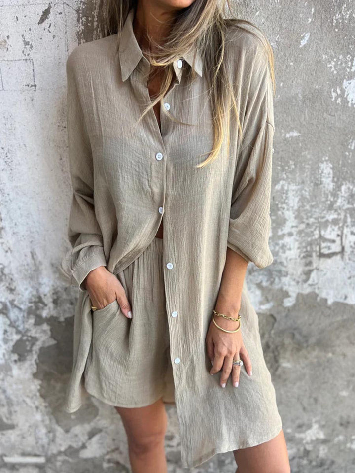 Emérita - Conjunto Camisa Larga y Short