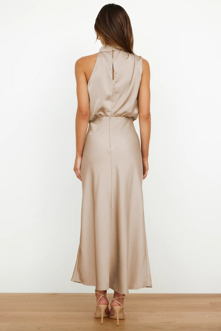 Liliana - Vestido Maxi Halter Drapeado