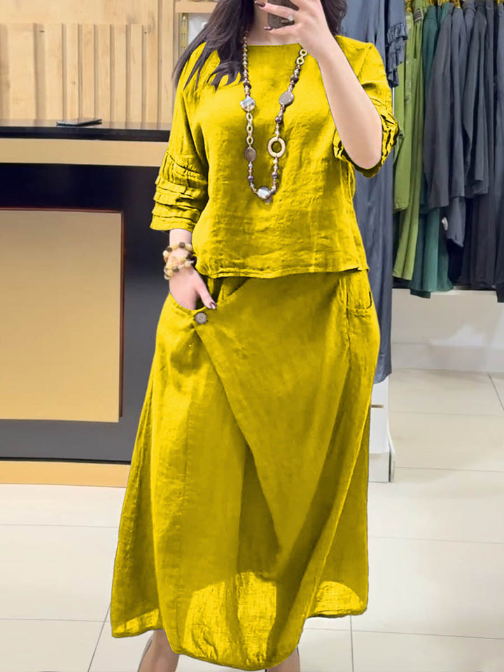 Zoraida - Conjunto Blusa y Falda