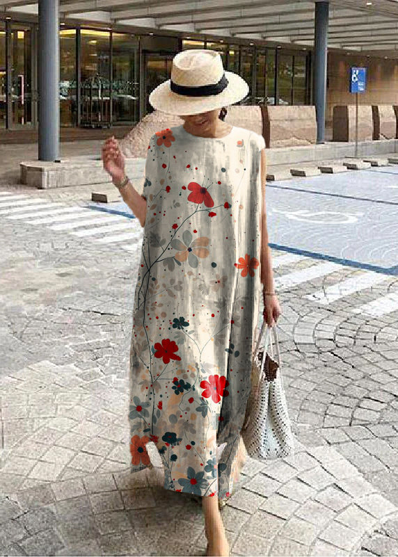 Alberta - Vestido Maxi Sin Mangas Oversize