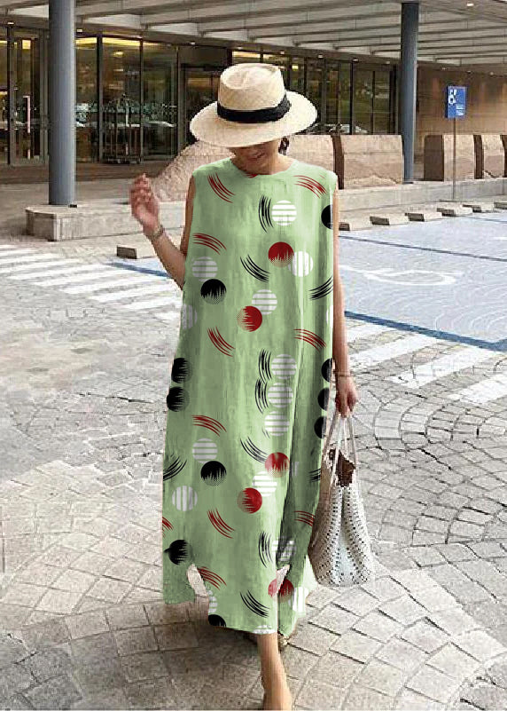 Alberta - Vestido Maxi Sin Mangas Oversize