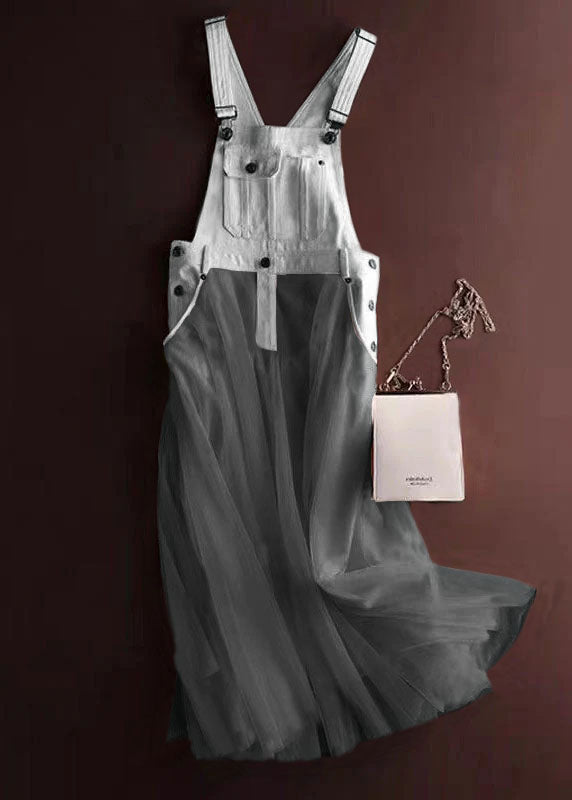 Anita - Vestido Peto Tul Denim