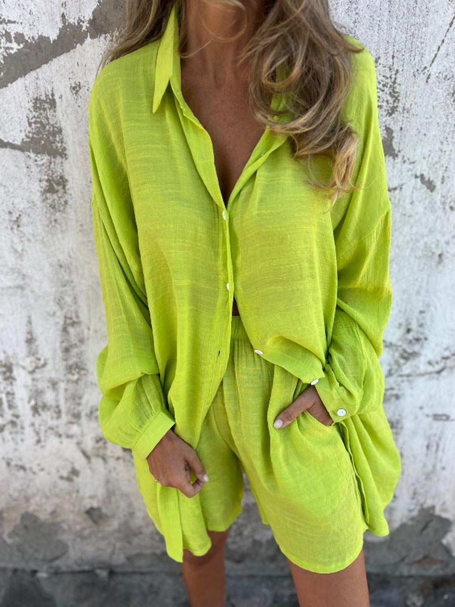 Emérita - Conjunto Camisa Larga y Short