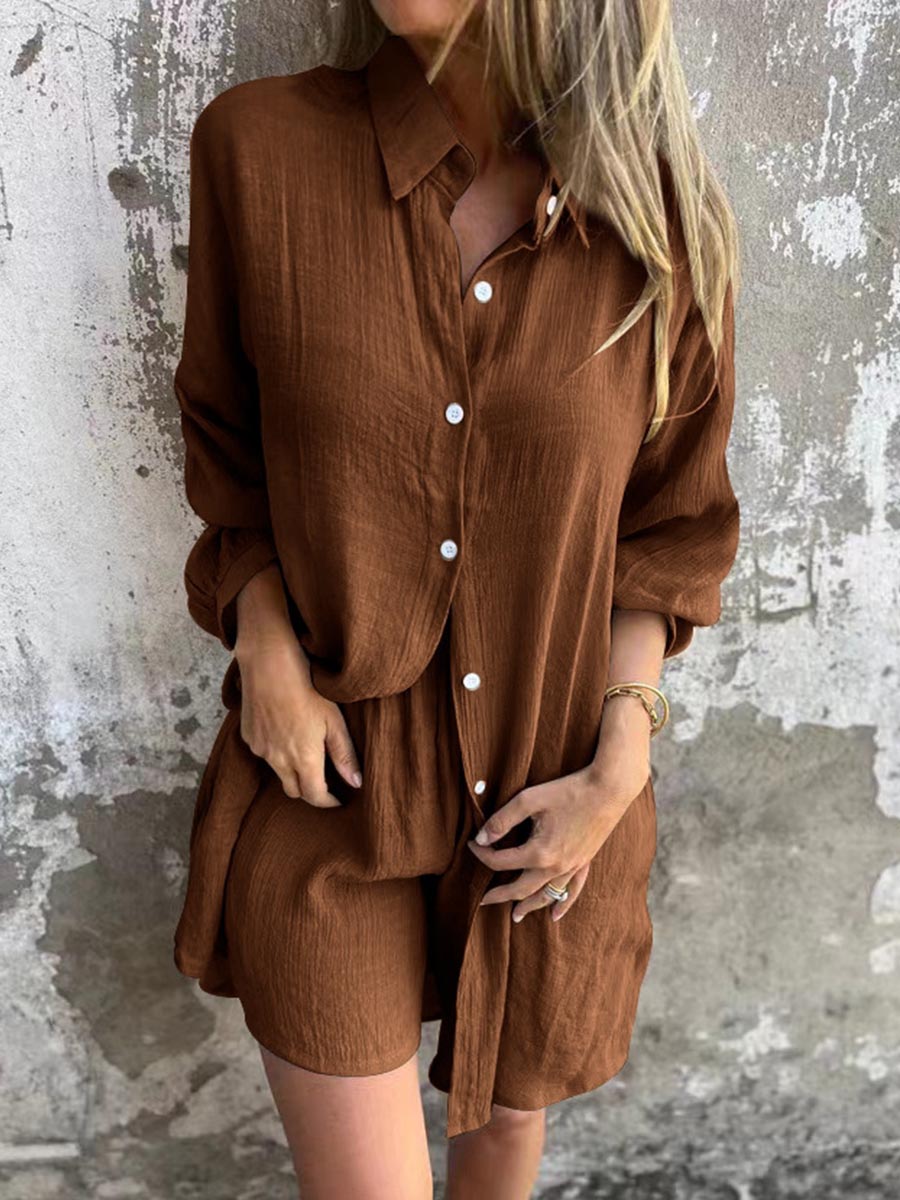 Emérita - Conjunto Camisa Larga y Short
