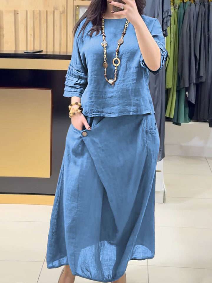 Zoraida - Conjunto Blusa y Falda
