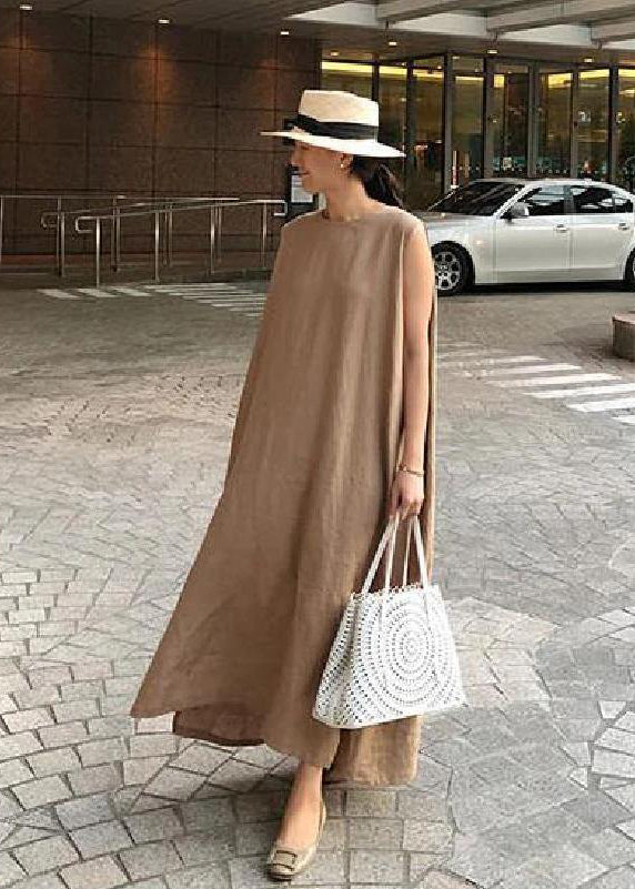 Alberta - Vestido Maxi Sin Mangas Oversize