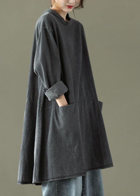 Ambar - Vestido Denim Oversize Bolsillos