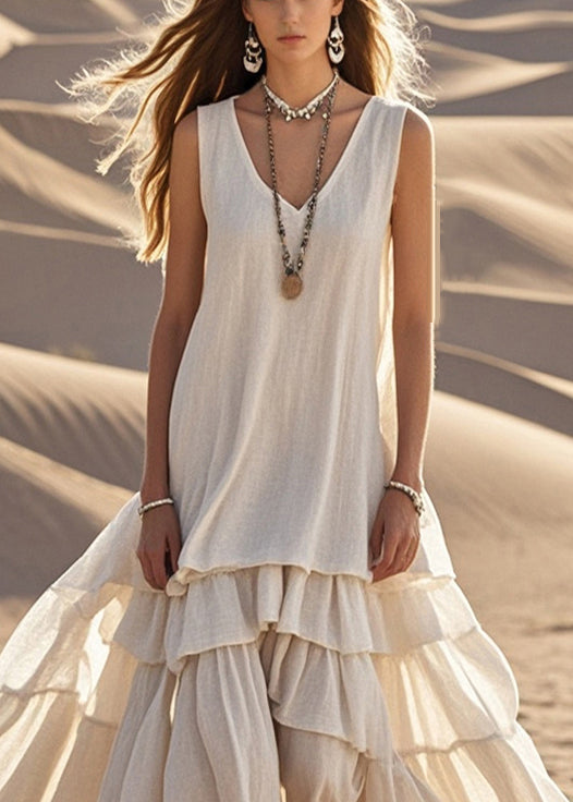 Aisha - Vestido Maxi Capas Volantes
