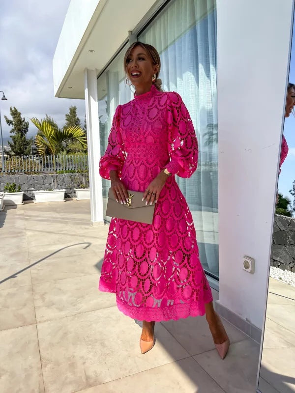 Violeta - Vestido Midi Encaje Elegante