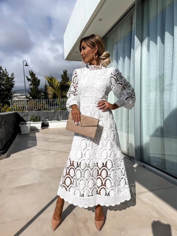 Violeta - Vestido Midi Encaje Elegante