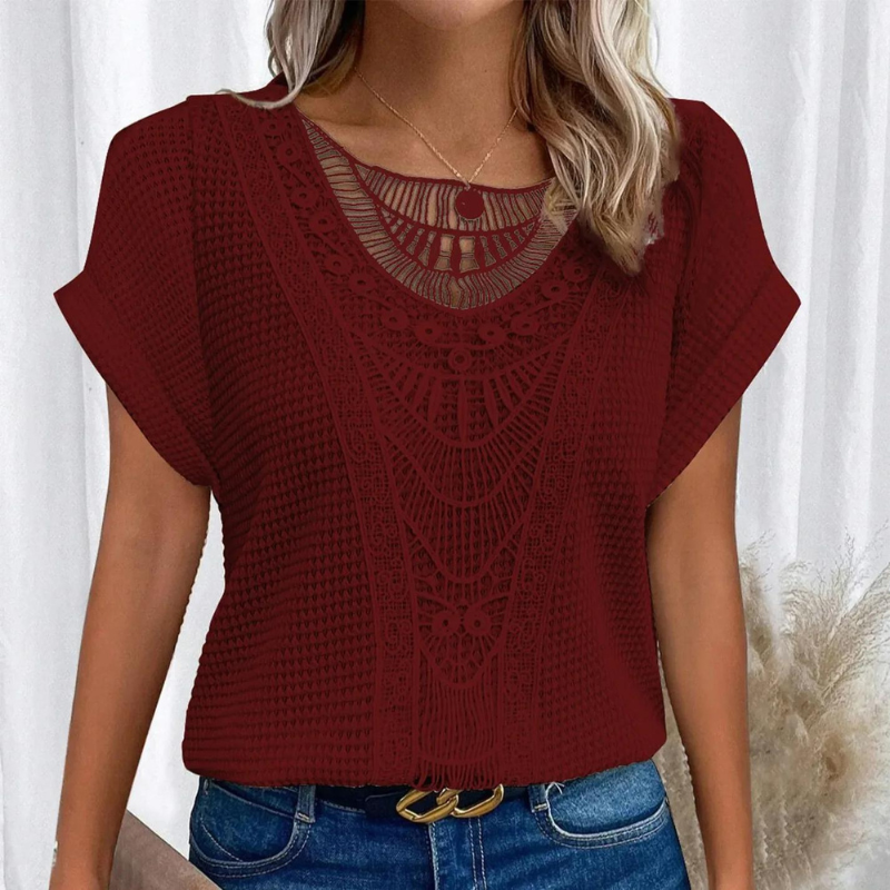 Silvia - Blusa Encaje Artesanal