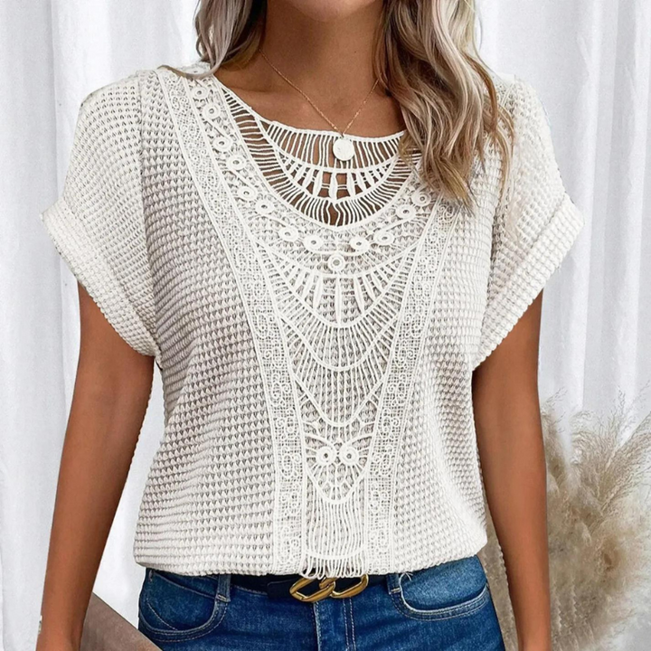Silvia - Blusa Encaje Artesanal