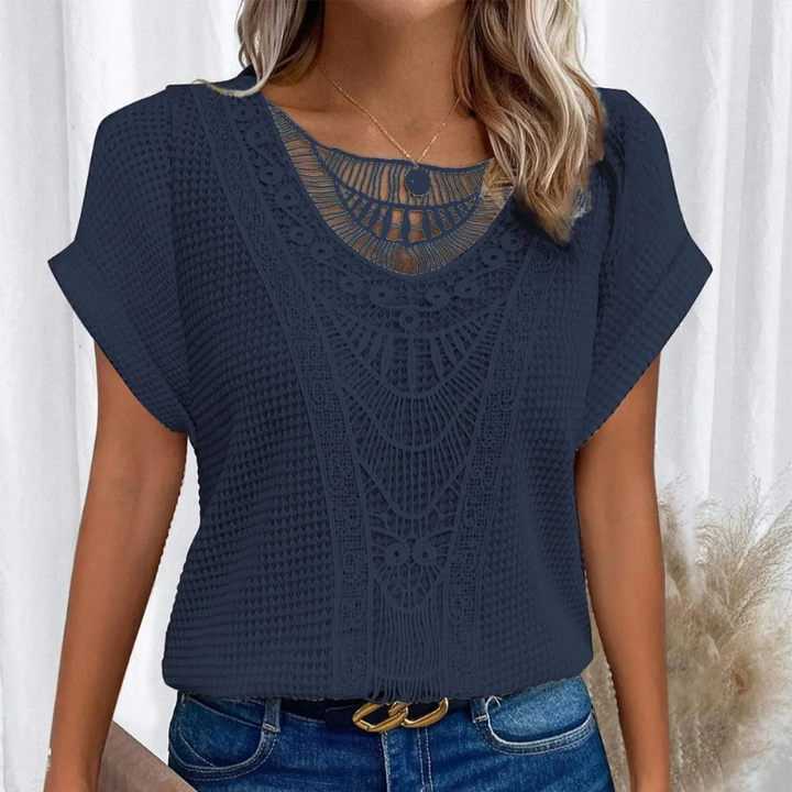 Silvia - Blusa Encaje Artesanal