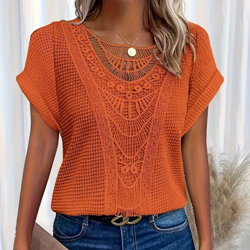 Silvia - Blusa Encaje Artesanal