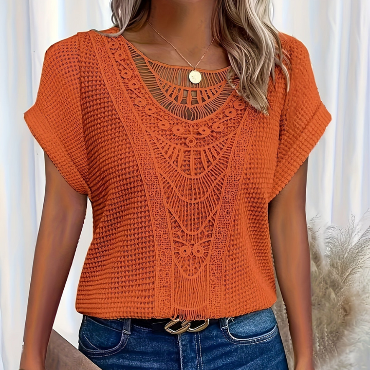 Silvia - Blusa Encaje Artesanal