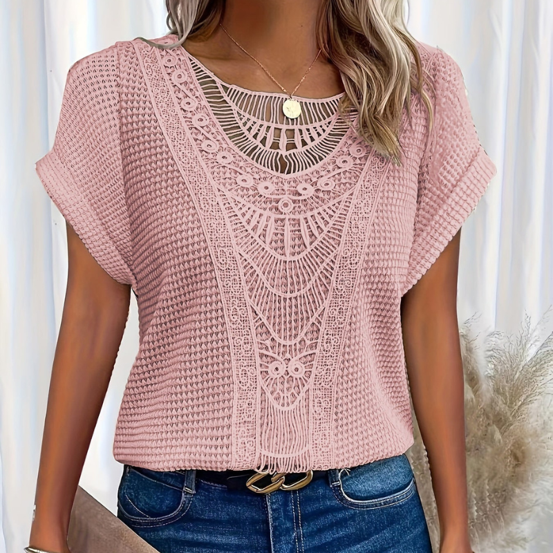 Silvia - Blusa Encaje Artesanal