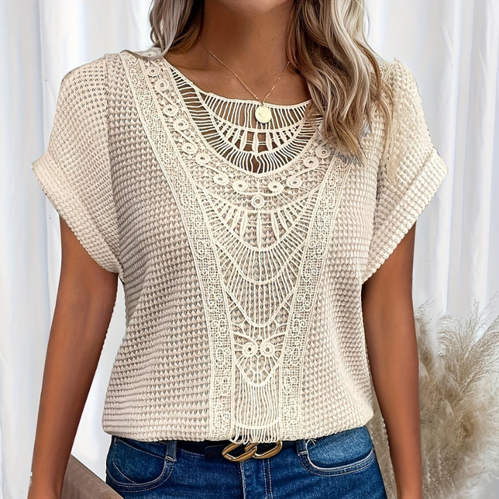 Silvia - Blusa Encaje Artesanal