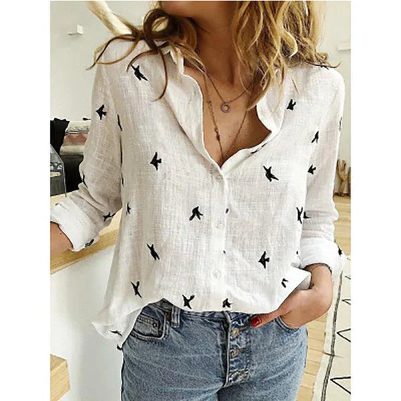 Jacinta - Camisa Lisa Manga Larga