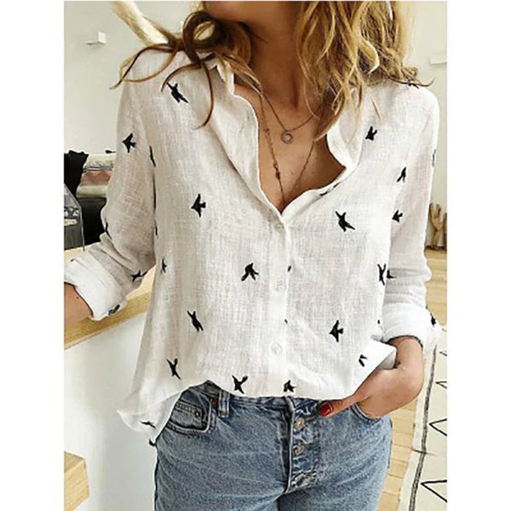 Jacinta - Camisa Lisa Manga Larga