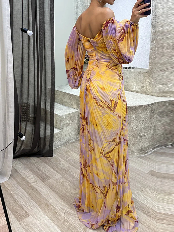 Natalia - Vestido Largo Hombros Caídos