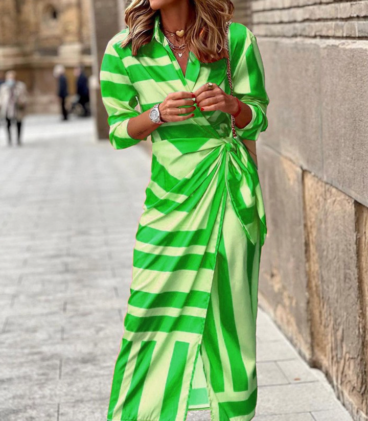 Martina - Vestido Cruzado Estampado