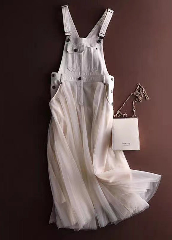 Anita - Vestido Peto Tul Denim