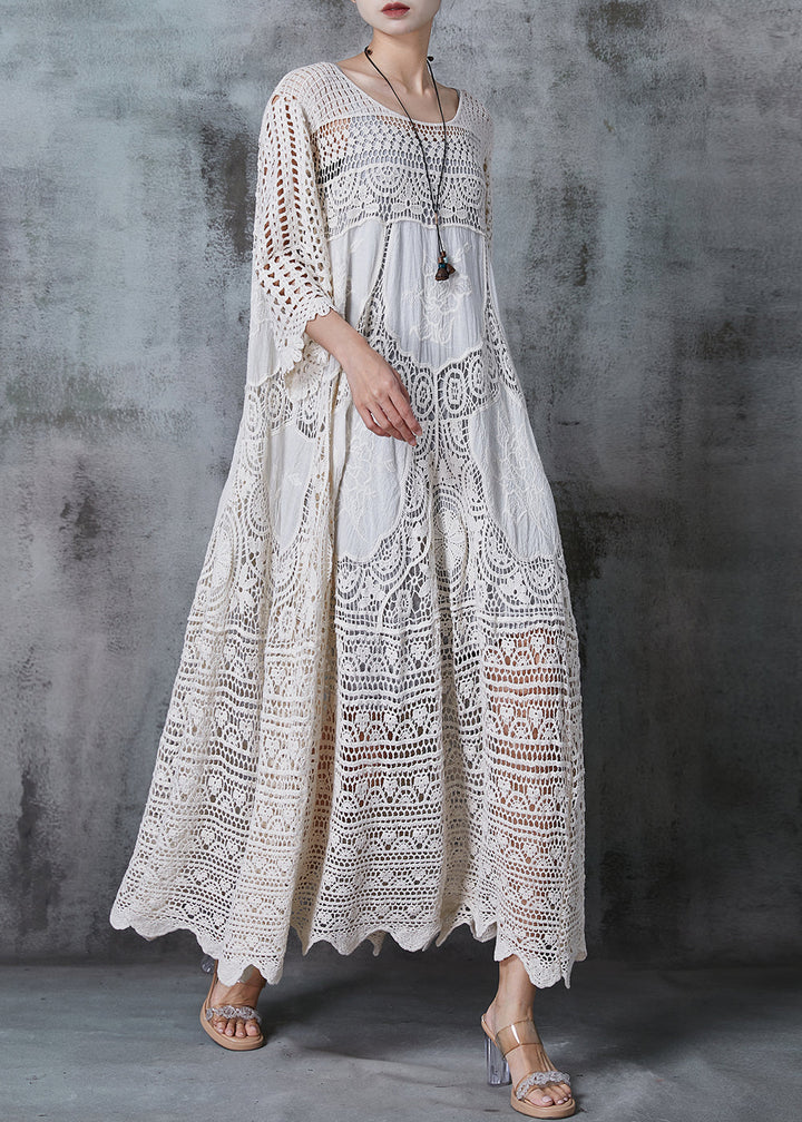 Alisson - Vestido Maxi Encaje Crochet