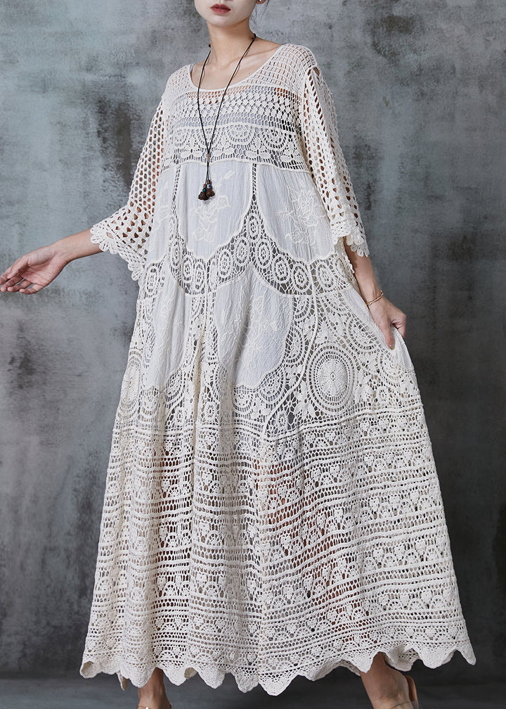 Alisson - Vestido Maxi Encaje Crochet