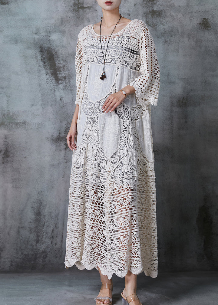 Alisson - Vestido Maxi Encaje Crochet