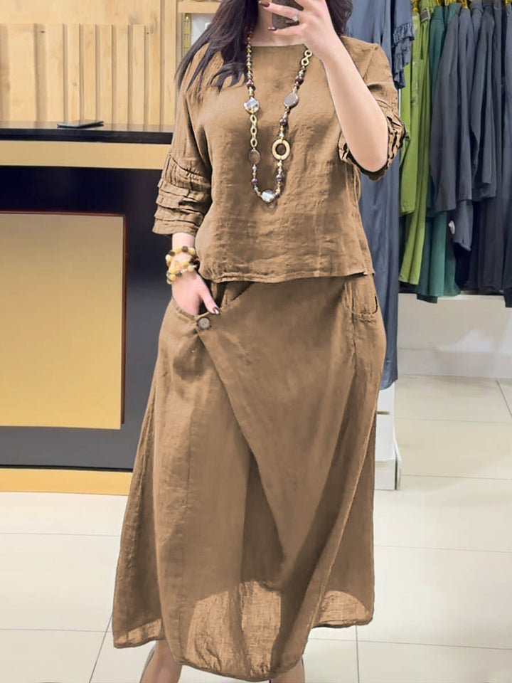 Zoraida - Conjunto Blusa y Falda