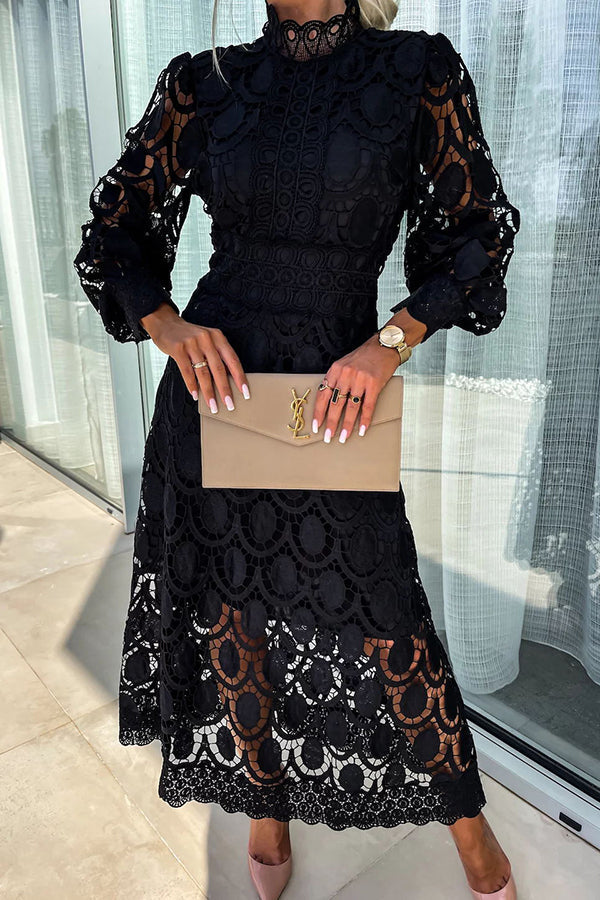 Violeta - Vestido Midi Encaje Elegante