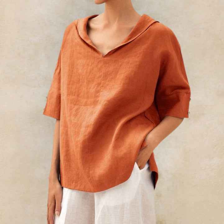 Ruth - Blusa De Algodón y Lino