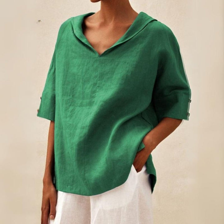 Ruth - Blusa De Algodón y Lino
