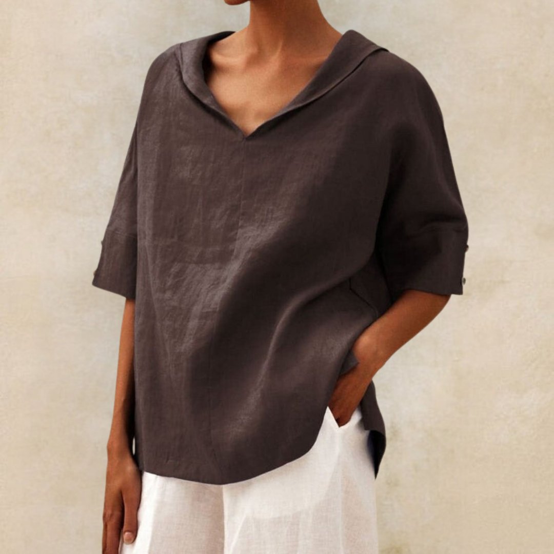 Ruth - Blusa De Algodón y Lino