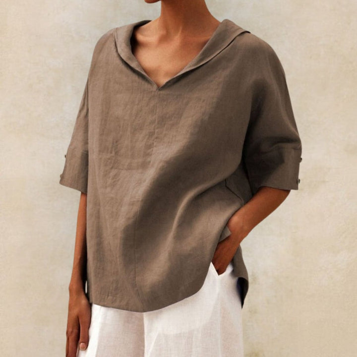 Ruth - Blusa De Algodón y Lino