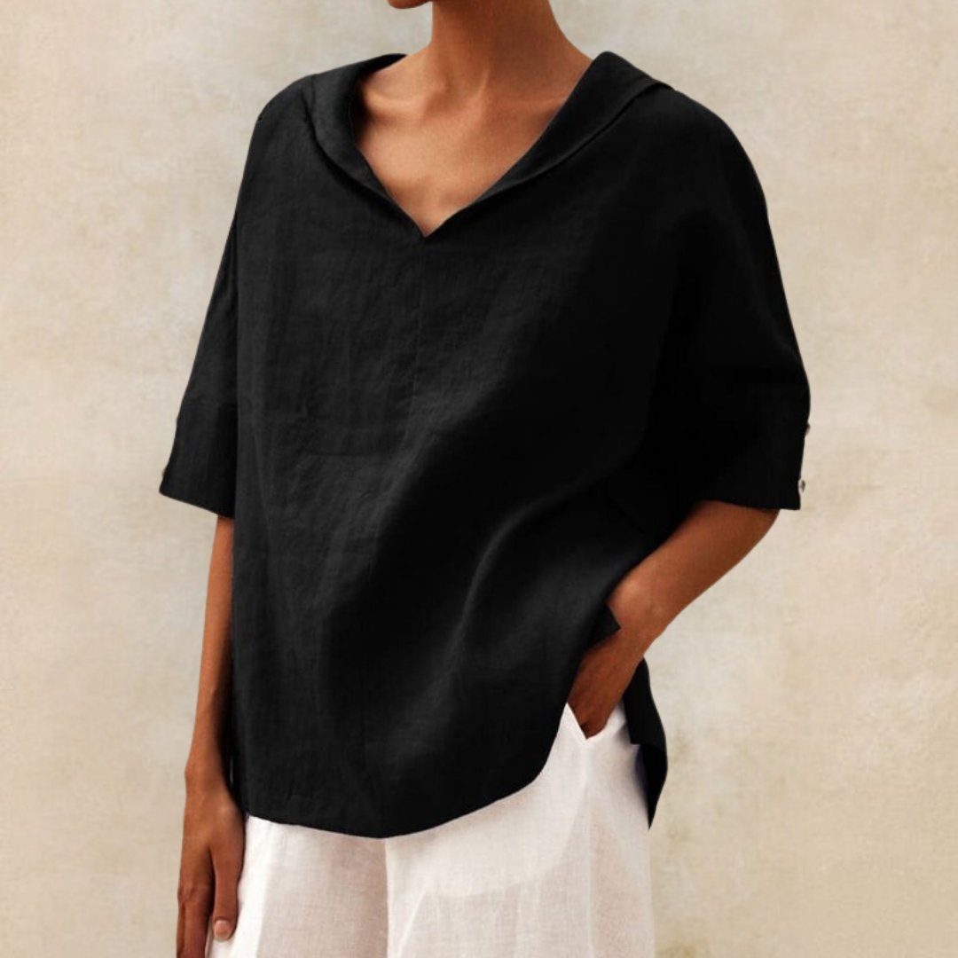 Ruth - Blusa De Algodón y Lino