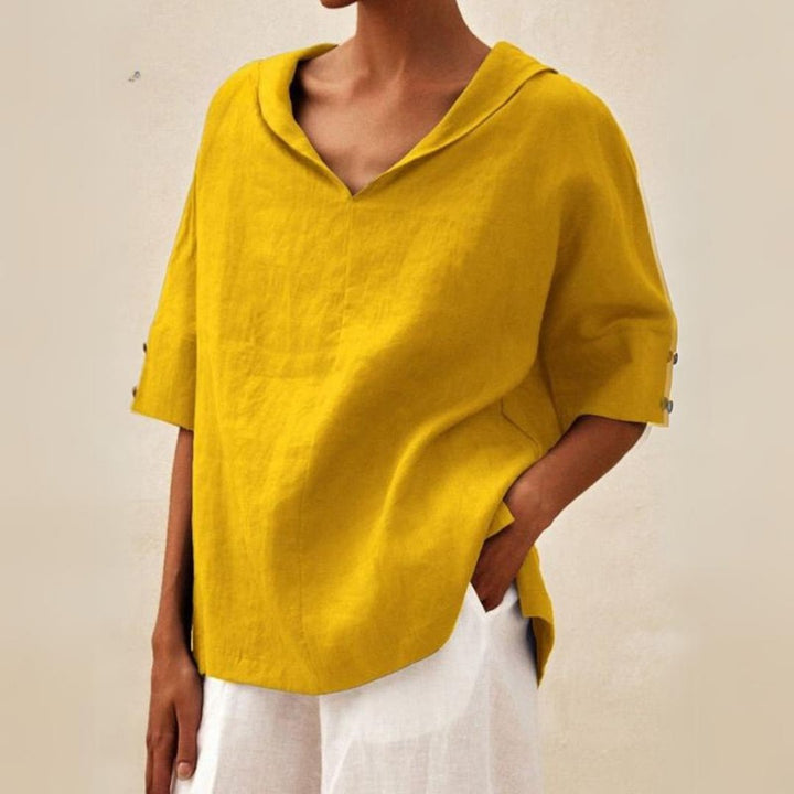 Ruth - Blusa De Algodón y Lino