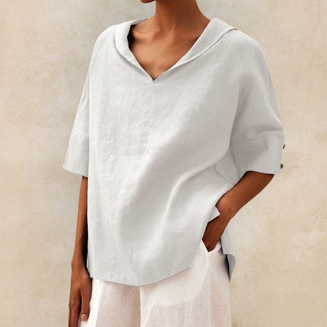 Ruth - Blusa De Algodón y Lino